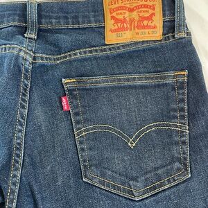 Levi's 551 Straight Leg Dark Blue Denim Jeans 33 x 30 Nearly New